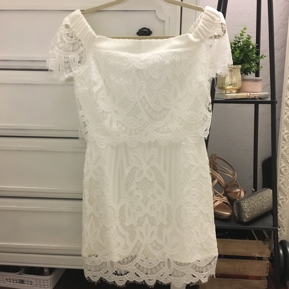 NWT Lace Off the Shoulder Dress